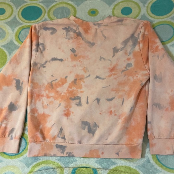 Clickbait Pink Tie Dye Large Unisex Pullover Sweatshirt - Picture 4 of 4